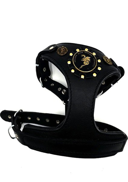 Küçük Irk ve Yavru Köpekler Için Dragon Başlı Özel Deri Tasarım Köpek Göğüs Tasması fiyatları