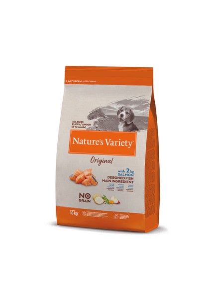 Natures Variety Dog No Graın Junıor Salmon 10 kg