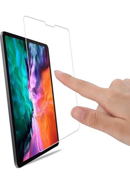 Apple iPad Pro 12.9 2021 (5.nesil) Fuchsia Blue Nano Screen Protector Ultra Ince Ekran Koruyucu Renksiz