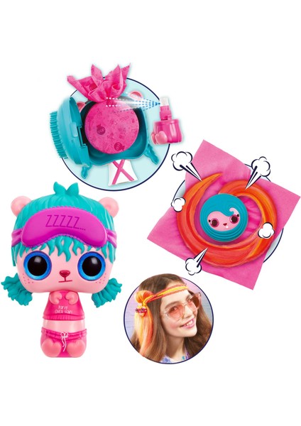 Pop Sürpriz Saçlar 3'ü 1 Arada Pembe Saçlı Turkuaz Kurdelalı fırsatları