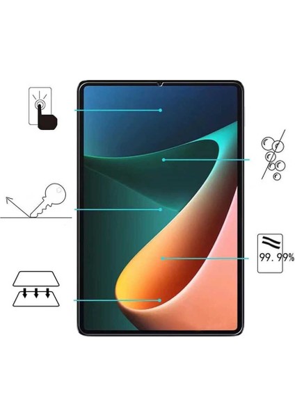 Xiaomi Mi Pad 5 Uyumlu Fuchsia Temperli Cam Tablet Ekran Koruyucu Tempered Tablet Screen Protector Renksiz