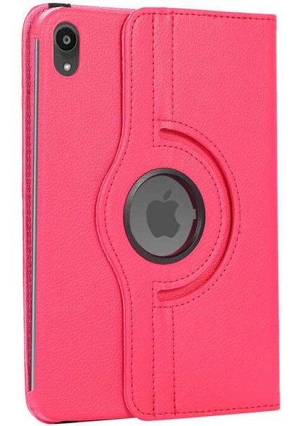 Apple iPad Mini 6 (2021) Uyumlu Fuchsia Dönebilen Standlı Tablet Kılıfı Pembe
