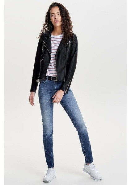 15153079 Biker B.beden Deri Ceket Black modelleri
