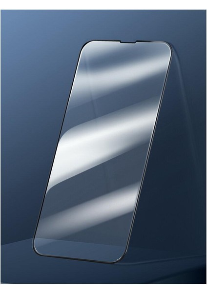 Apple iPhone 13 Mini 5.4" Tam Kaplar Siyah Çerçeveli Temperli Ekran Koruyucu Cam Filmi 0,3mm (2 Adet)