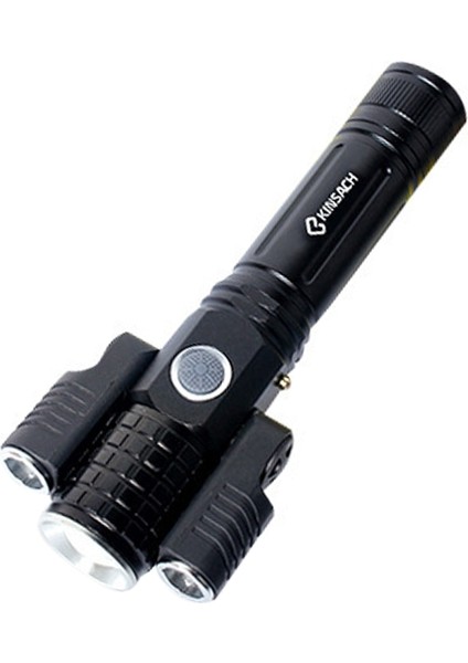 KS-738 USB Şarj Su Geçirmez T6 + Xpe 4 Modlu LED El Feneri (Yurt Dışından)