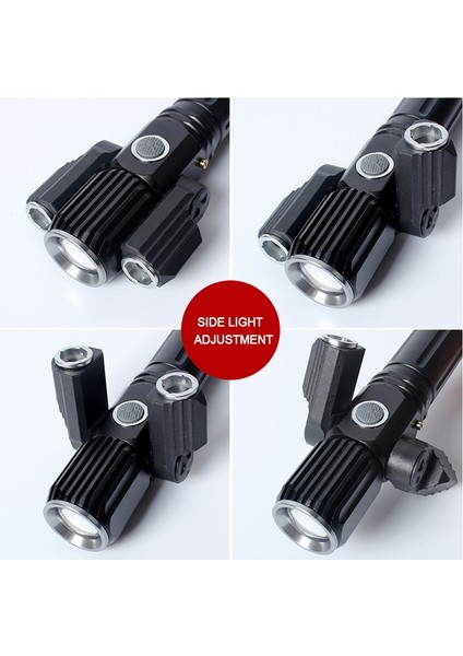 KS-738 USB Şarj Su Geçirmez T6 + Xpe 4 Modlu LED El Feneri (Yurt Dışından)