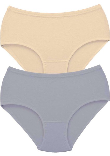 2 Adet Tutku Kadın Yüksek Bel Bato Kalın Lastik Külot S8