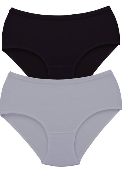 2 Adet Tutku Kadın Yüksek Bel Bato Kalın Lastik Külot S3
