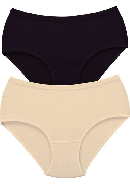 2 Adet Tutku Kadın Yüksek Bel Bato Kalın Lastik Külot S2