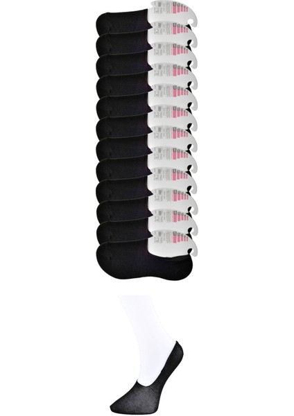 Siyah Kadın Babet Çorap 12 Çift