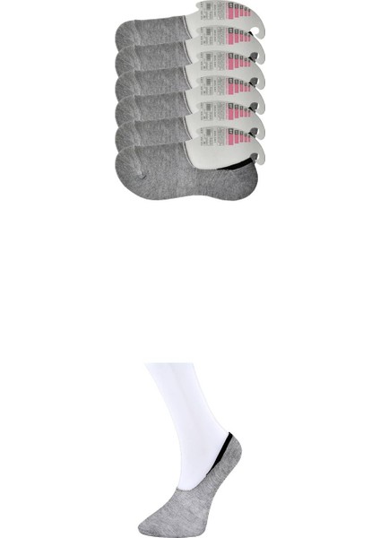 Gri Kadın Babet Çorap 6 Çift