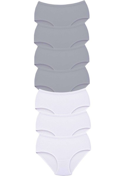 7 Adet Tutku Kadın Yüksek Bel Bato Kalın Lastik Külot S10