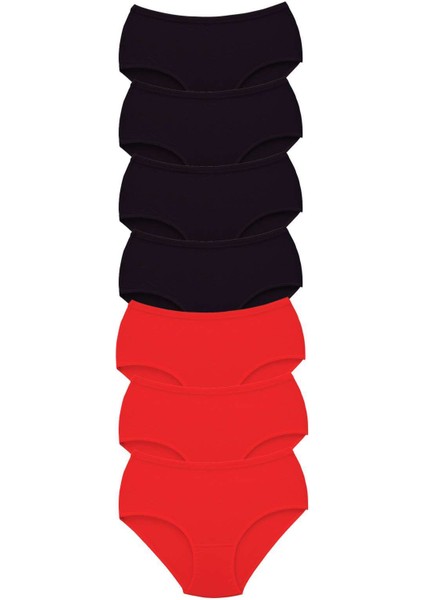 7 Adet Tutku Kadın Yüksek Bel Bato Kalın Lastik Külot S1