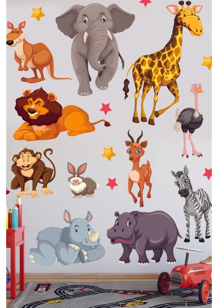 Sevimli Hayvanlar Çocuk Odası Duvar Sticker fiyatları