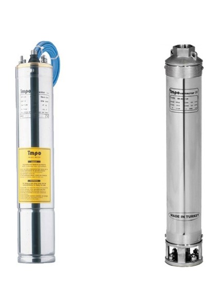 Impo Sk 408/09 - 2 Hp (220V) Krom Başlıklı Dalgıç Pompa