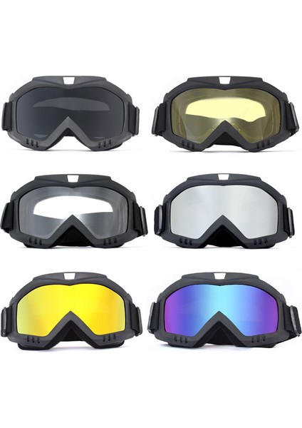 Motokros Harley Maske Gözlükleri Açık Hava Binme Gözlükleri Kayak Gözlükleri Taktik Maske Rüzgar Geçırmez Ekipman (Yurt Dışından)