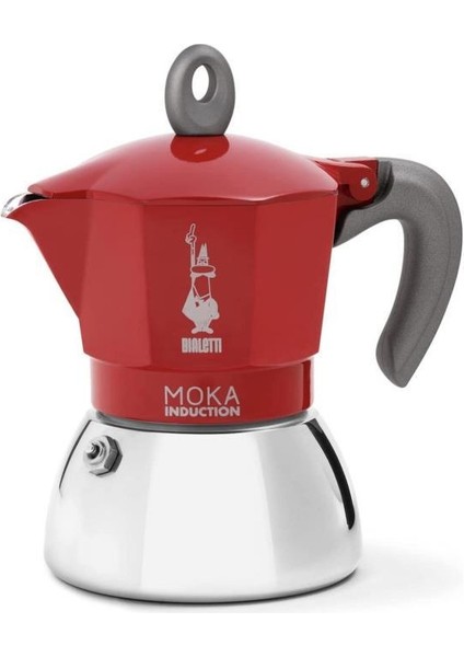 New Moka Induction Kırmızı 4 Cup