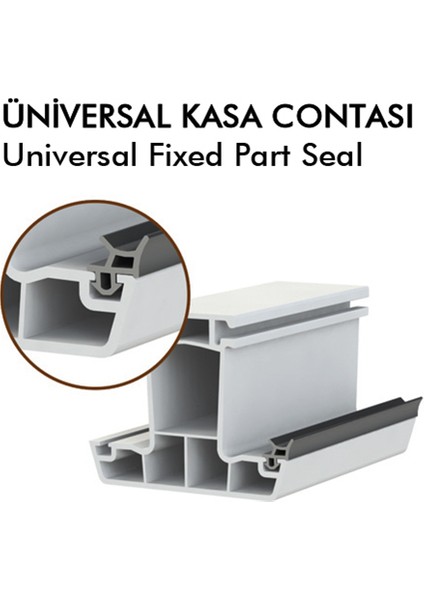 Pimapen Pvc Kapı Pencere Fitili Contası 25 Metre Gri modelleri