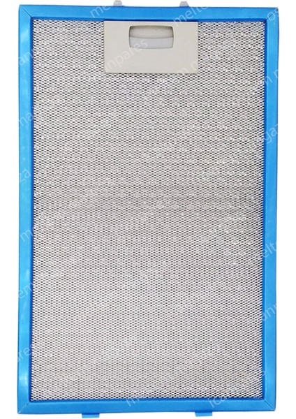 Icanpares Arçelik Uyumlu En 24 cm Boy 30 cm - Arka Tırnak 12,5 cm Aspiratör Davlumbaz Metal Yağ Filtresi
