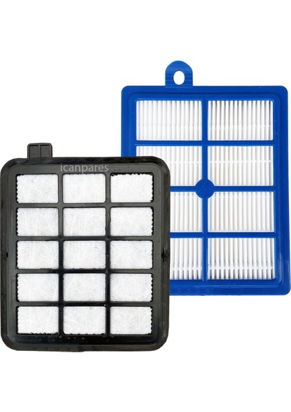 Icanpares Grundig Uyumlu Vcc 7870 Elektrikli Süpürge Motor Koruma ve Hepa Filtre Seti