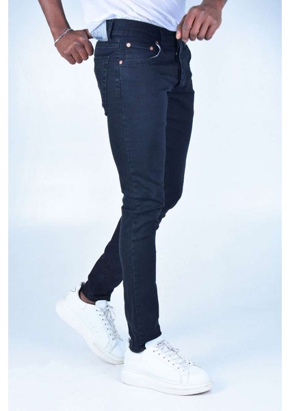 Erkek Slimfit Likralı Kot Pantolon K1399 -Füme modelleri