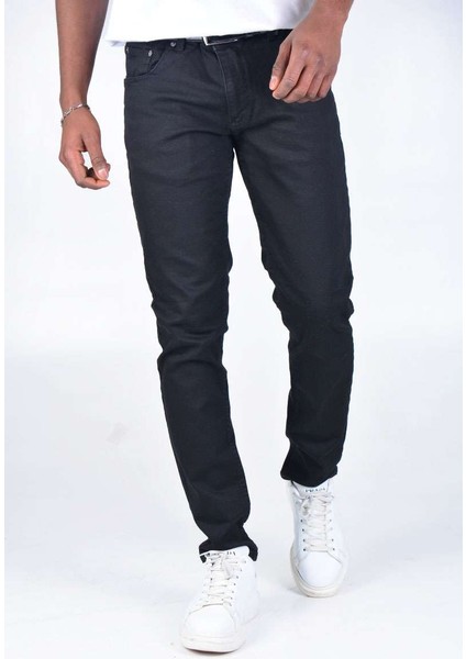 Erkek Slımfıt Kot Pantolon K1402 - Siyah