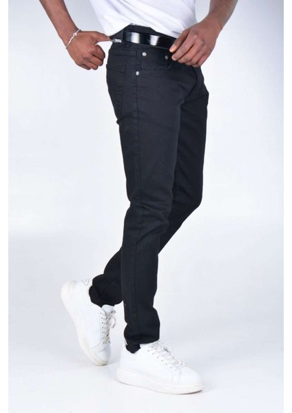 Erkek Slımfıt Kot Pantolon K1402 - Siyah