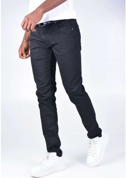 Erkek Slımfıt Kot Pantolon K1402 - Siyah