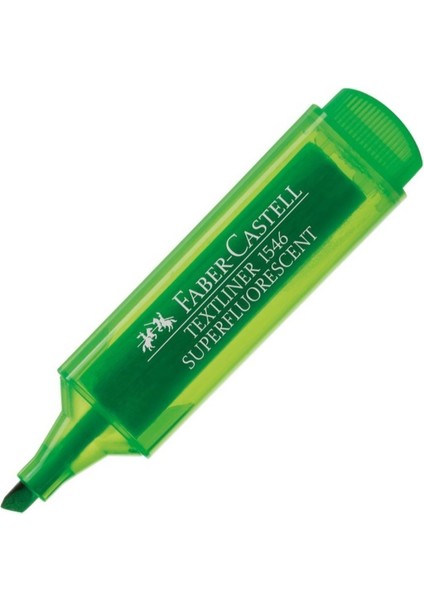 Faber Castell 1546 Şeffaf Gövde Yeşil Fosforlu Kalem