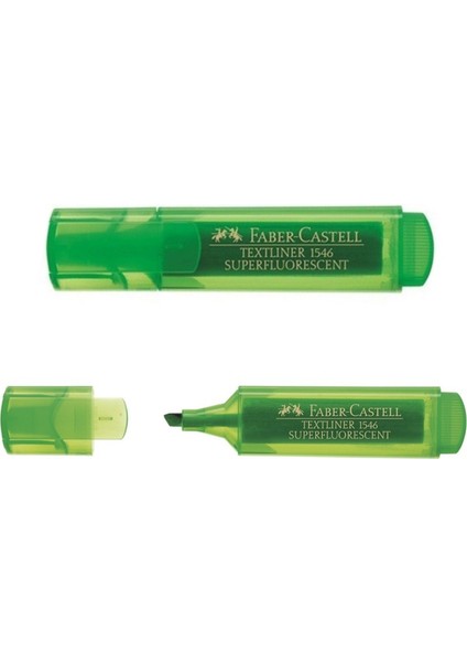 Faber Castell 1546 Şeffaf Gövde Yeşil Fosforlu Kalem fiyatları