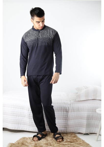 Pijama Koyu Lacivert Pijama Takım