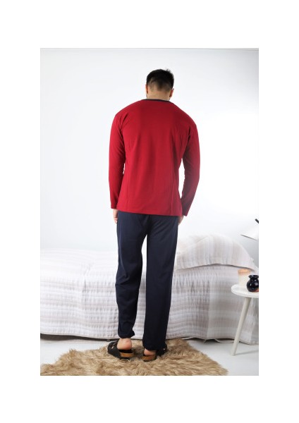 Pijama Bordo Pijama Takım