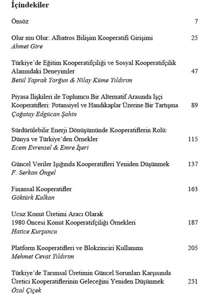 Şirketlerden Kooperatiflere, Rekabetten Dayanışmaya – Tartışmalar, Deneyimler - F. Serkan Öngel - Uygar Dursun Yıldırım fırsatları