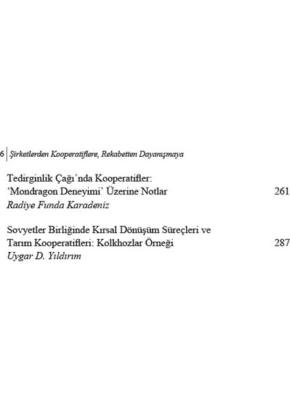 Şirketlerden Kooperatiflere, Rekabetten Dayanışmaya – Tartışmalar, Deneyimler - F. Serkan Öngel - Uygar Dursun Yıldırım indirimleri