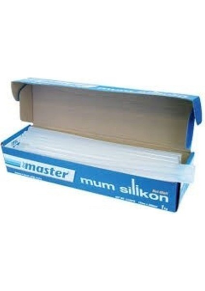 Mum Silikon Kalın Şeffaf 12 x 300 mm (Sıcak Silikon Çubuk) 1 kg