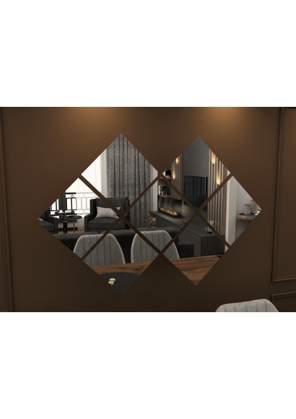 Camex 40X40 cm Yapıştırmalı Dekoratif Ayna