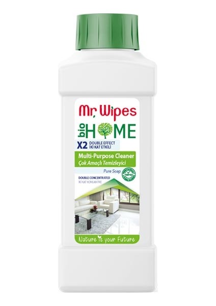 Mr Wipes 2 Kat Etkili Konsantre Çok Amaçlı Temizleyici Pure Soap 1000 ml