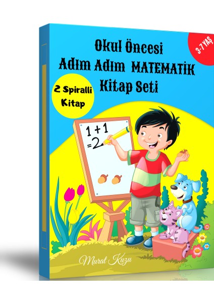Okul Öncesi Adım Adım Matematik Kitap Seti - Murat Kuzu (Ciltli)