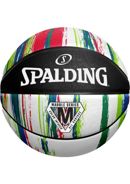 Basket Topu 2021 Marble Series Alt Rainbow 84-404Z Size :7