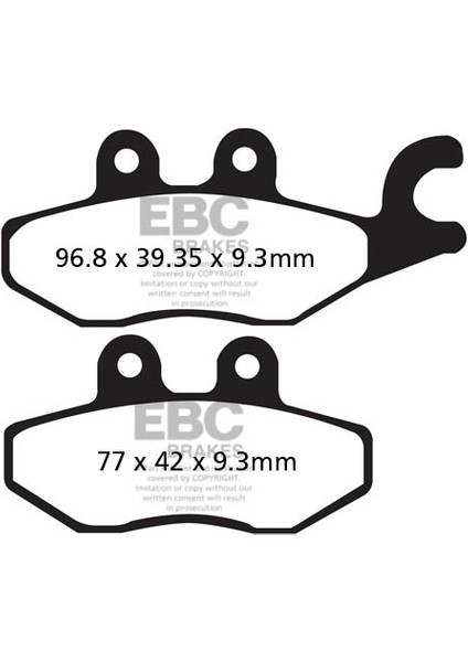 SFA418HH Sınter Scooter Performans Balatası
