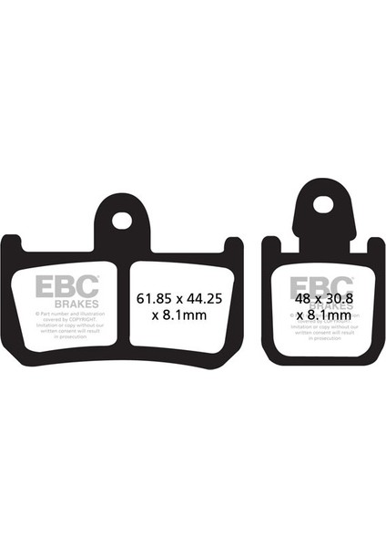Yamaha Yzf-R1 , MT01 (6 Piston Caliper) 07-14 Ön Fren Balatası