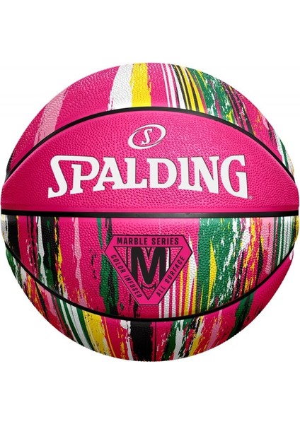 Basket Topu 2021 Marble Series Pink 84-402Z Size 7