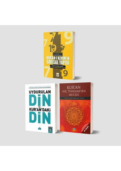 Kur’an-I Kerim’in Sayısal Yapısı - Uydurulan Din - Kur’an Hiç Tükenmeyen Mucize 3 Kitap Set