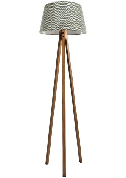 Düz 3 Ayak Tripod Lambader Abajur Avize Aydınlatma Ahşap Naturel Ağaç Country Dekor Lamba Aplik Masif Doğal