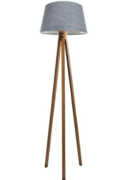 Düz 3 Ayak Tripod Lambader Abajur Avize Aydınlatma Ahşap Naturel Ağaç Country Dekor Lamba Aplik Masif Doğal