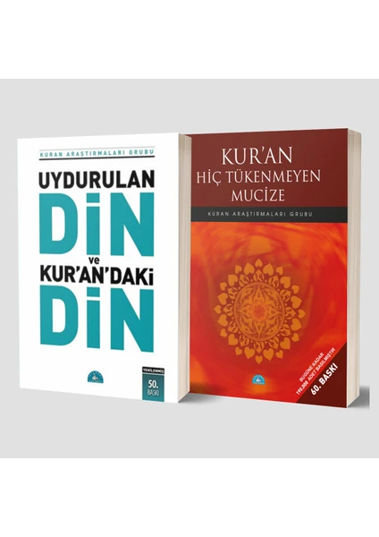 Uydurulan Din ve Kuran’daki Din - Kur’an Hiç Tükenmeyen Mucize 2 Kitap Set