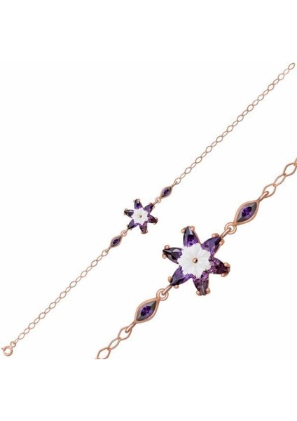 Lotus Çiçeği 925 Ayar Gümüş Bileklik