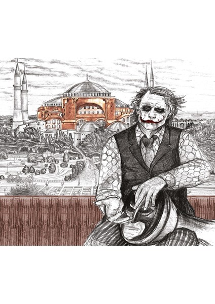 Kanvas Baskı Tablo Mizah Dabrukatör Joker