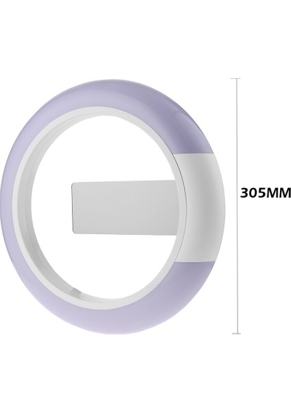 LED Ayna Hollow Duvar Saati Beyaz (Yurt Dışından)