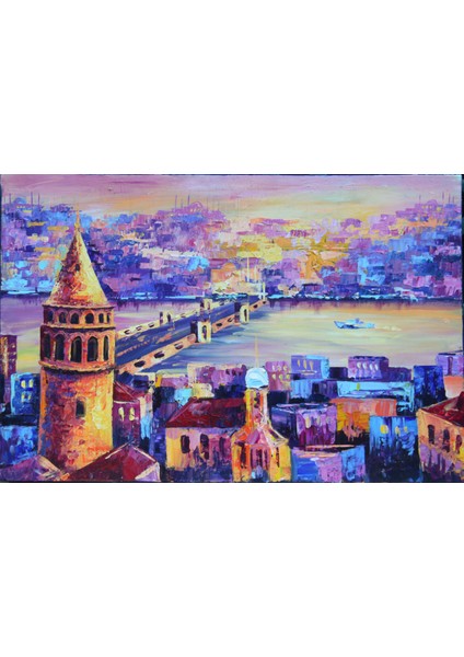 Kanvas Baskı Tablo Galata